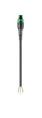 Wieland - Cordon RST20i3 3G2,5² HO5Z1Z1F 1m M/- vert ss halogène (Bca)