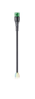 Wieland - Cordon RST20i3 3G2,5² HO5Z1Z1F 2m F/- vert ss halogène (Bca)