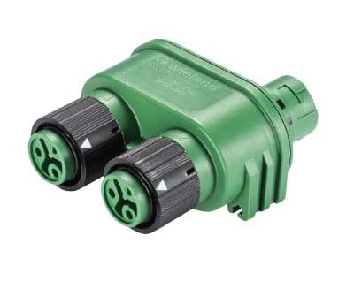 Wieland - Répartiteur RST16i2 1E/2S en série vert