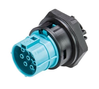 Wieland - Embase RST20i7 femelle à vis M32 turquoise (avec joint sur contacts)