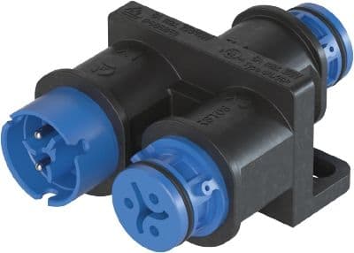 Wieland - Répartiteur RST08i2 1E/2S bleu clair