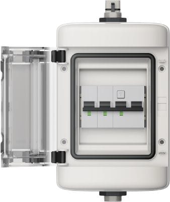 Wieland - Boite PVC 1E/1S RST25i5 avec protection tri B32A-6kA