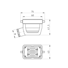 Wieland - connecteur revos mâle sub-d 2x9 pôles taille 6