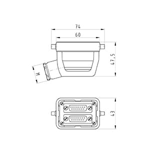 Wieland - connecteur revos mâle sub-d 2x15 pôles taille 6