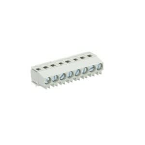 Wieland - connecteur PCB 4 pôles séries 8191 sortie verticale pas de 5,00mm avec marquage