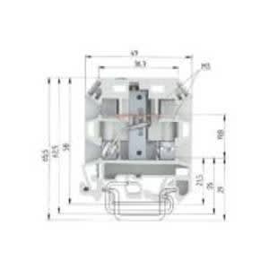 Wieland - borne d'aj.d.res.9785u/200 ohm/v0