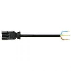 Wieland - cordon GST18i3 2,5m M/- 2,5² HO5Z1Z1F Noir ss halogène (Eca)