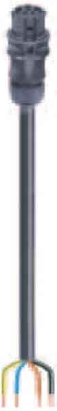 Wieland - cordon RST20i5 3m F/- 1,5² HO5VVF Gris clair (Eca)