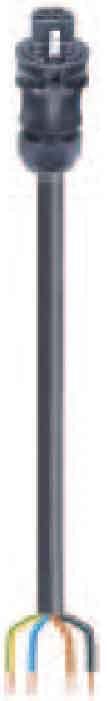 Wieland - cordon RST20i5 8m M/- 2,5² HO7RNF Noir