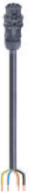 Wieland - cordon RST20i5 6m F/- 4² HO7RNF Noir