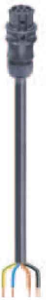 Wieland - cordon RST20i5 4m F/- 4² HO7RNF Noir