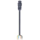Wieland - cordon RST20i5 6m F/- 4² HO7RNF Noir