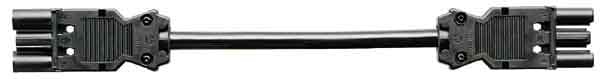 Wieland - cordon GST18i3 0,3m M/F 1,5² HO5VVF Noir (Eca)