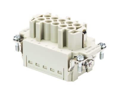Wieland - bloc contacts fembas bup 10 2,5 50 ag-insert femelle