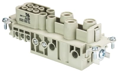 Wieland - bloc contacts fempow bus 3/3/6 hea ca ag-insert femelle