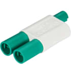 Wieland - bloc de distribution GST0i2 1e/2s vert