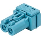 Wieland - connecteur GST15i2 femelle bleu pastel