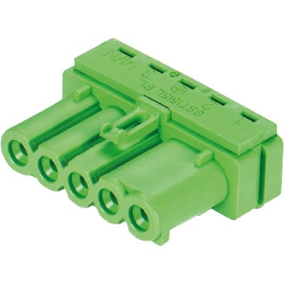 Wieland - connecteur GST15i5 à souder droit vert
