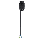 Wieland - cordon GST15i5 2m f/- 1,5² HO5Z1Z1f noir ss halogène (Eca)
