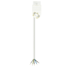 Wieland - cordon GST15i5 4m f/- 1,5² HO5Z1Z1f blanc ss halogène (Eca)
