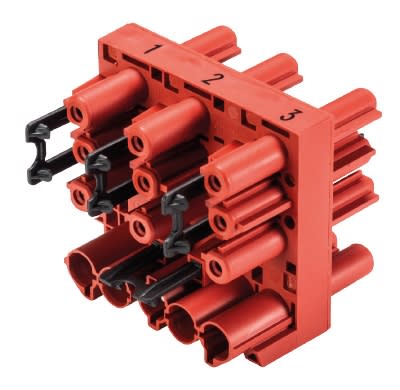 Wieland - répartiteur 1E/1S GST18i5 + 6S GST18i3 Rouge tomate