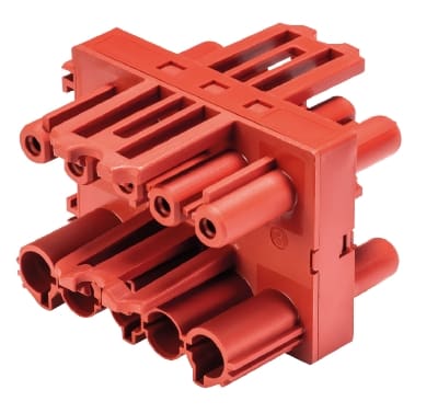 Wieland - répartiteur GST18i5 1E/3S Rouge tomate