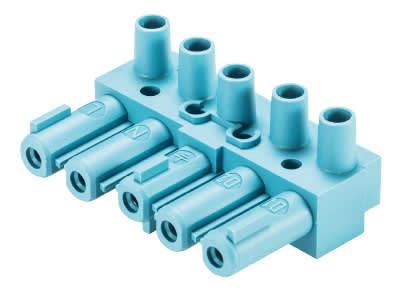 Wieland - connecteur GST18i5 femelle à vis Bleu pastel seul