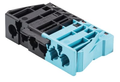Wieland - embase GST18i6 mâle à ressort Noir/Bleu pastel
