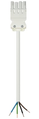 Wieland - cordon GST18i4 0,5m F/- 1,5² HO5Z1Z1F Blanc ss halogène (Eca)