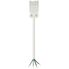 Wieland - cordon GST18i4 0,5m F/- 1,5² HO5Z1Z1F Blanc ss halogène (Eca)