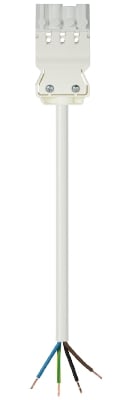 Wieland - cordon GST18i4 0,5m M/- 1,5² HO5Z1Z1F Blanc ss halogène (Eca)