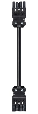 Wieland - cordon GST18i4 0,5m M/F 1,5² HO5Z1Z1F Noir (Bca)