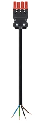 Wieland - cordon GST18i4 8m F/- 1,5² HO5VVF Rouge tomate (Eca)