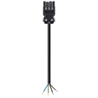 Wieland - cordon GST18i4 3m F/- 2,5² HO5Z1Z1F Noir ss halogène (Eca)