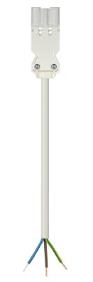 Wieland - cordon GST18i3 0,5m M/- 1,5² HO5V2V2F Blanc 90°c (Eca)