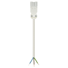 Wieland - cordon GST18i3 0,5m M/- 1,5² HO5V2V2F Blanc 90°c (Eca)