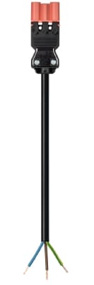 Wieland - cordon GST18i3 2m M/- 1,5² HO5Z1Z1F Rouge saumon ss halogène (Eca)