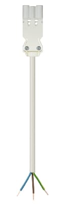 Wieland - cordon GST18i3 3m M/- 1,5² HO5VVF Blanc (Eca)