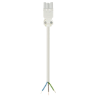 Wieland - cordon GST18i3 3m F/- 1,5² HO5Z1Z1F Blanc ss halogène (Eca)