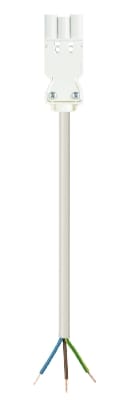 Wieland - cordon GST18i3 1m M/- 2,5²  HO5Z1Z1F Blanc ss halogène (Eca)