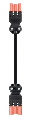 Wieland - cordon GST18i3 1,5m M/F 2,5² HO5VVF Rouge saumon (Eca)