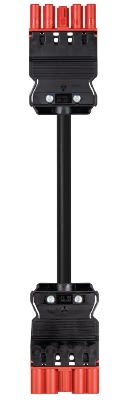 Wieland - cordon GST18i5 1m M/F 1,5² HO5VVF Rouge tomate (Eca)