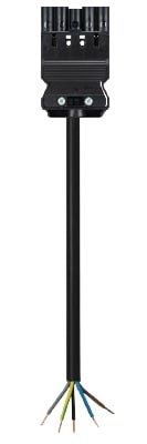 Wieland - cordon GST18i5 3m M/- 1,5² HO5Z1Z1F Noir ss halogène (Eca)