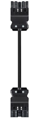 Wieland - cordon GST18i5 0,5m M/F 2,5² HO5VVF Noir (Eca)