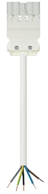 Wieland - cordon GST18i5 1m M/- 2,5² HO5VVF Blanc (Eca)