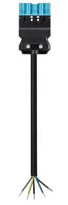 Wieland - cordon GST18i5 1,5m M/- 2,5² HO5Z1Z1F Bleu pastel ss halogène (Eca)