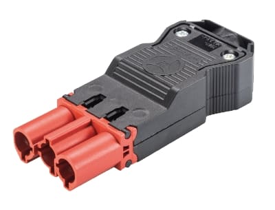 Wieland - connecteur GST18i3 mâle à vis Rouge tomate (10,5-14,5mm)