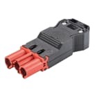 Wieland - connecteur GST18i3 mâle à vis Rouge tomate (10,5-14,5mm)