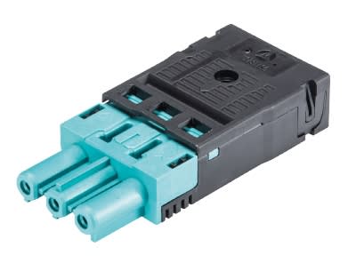 Wieland - connecteur GST18i3 femelle à ressort Turquoise
