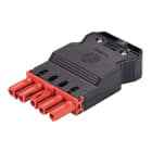 Wieland - connecteur GST18i5 femelle à vis Rouge tomate (11,5-15,5mm)